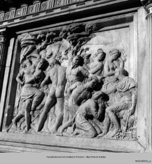 Kampfszene - Denkmal für Giovanni delle Bande Nere, Detail: Kampfszene