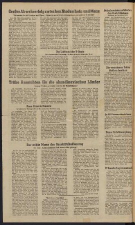 Seite 2 (Rückseite Titelblatt) aus: Der Freiheitskampf : amtliche Zeitung der NSDAP, amtliches Blatt der Behörden A [Dresden]. Jg. 15, Nr. 39 vom 16.02.1945. Dresden: SLUB Z. gr. 2. 70