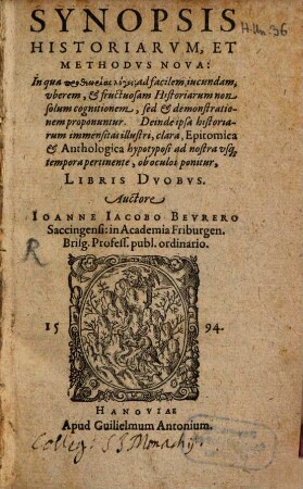 Synopsis historiarum et methodus nova