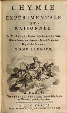 Chymie Expérimentale Et Raisonnée, 1