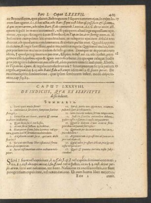 Caput LXXXVIII. De Indiciis, Quae Ex Servitute descendunt.