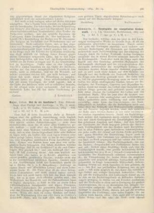 587-588 [Rezension] Majer, Bist du ein Geistlicer? Eine Pastoralfrage über Predigt und Seelsorge. I. Tl. 2., verm. Aufl