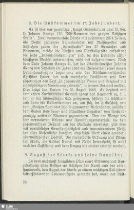 8. Die Rüstkammer im 17. Jahrhundert
