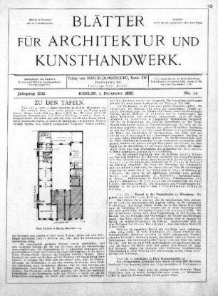 No. 12, 1. Dezember 1900