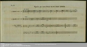 No. II. Signale zum innern Dienste bey der leichte Infanterie