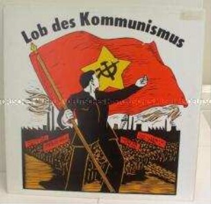 Schallplatte mit kommunistischen Liedern, Plattenhülle
