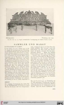 Sammler und Markt