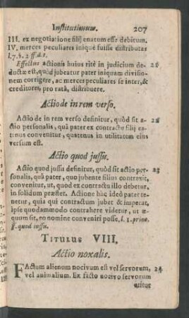 Titulus VIII.