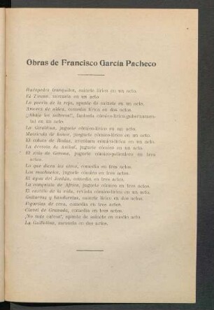 Obras de Francisco García Pacheco