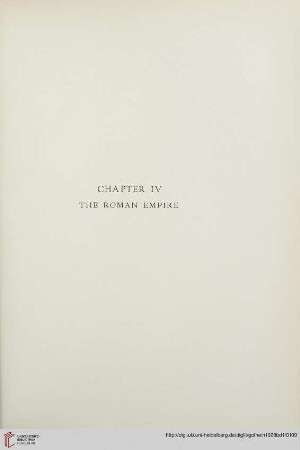 Chapter IV: The Roman Empire