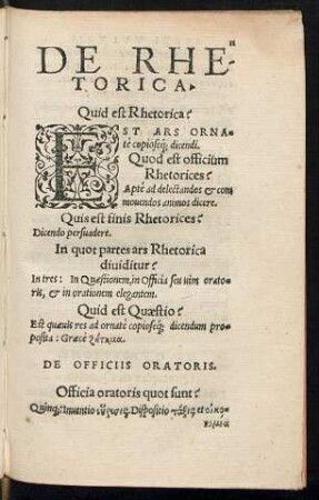 De Rhetorica.