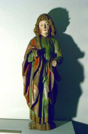 Freiburg: Augustinermuseum, Johannes aus Kreuzigungsgruppe, Oberrhein, erzbischöfliches Diözesanmuseum