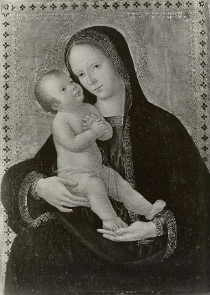 Madonna in Halbfigur mit dem Christuskinde
