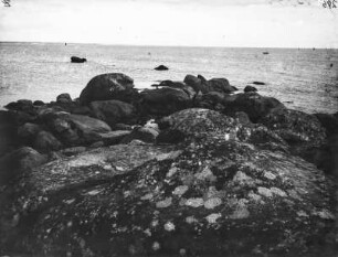 Felsen am Meer : Felsen von la Point de Beg Meil.