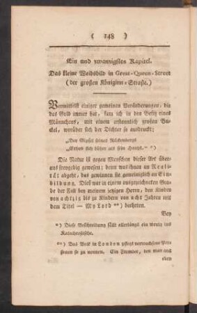 Ein und zwanzigstes Kapitel. - Zwey und zwanzigstes Kapitel.