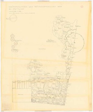 Reichsgartenschau 1939 auf dem Killesberg, Stuttgart: Kleinhausgarten 27 D: Pflanzplan 1:50