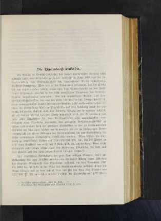 Die Uganda-Eisenbahn.