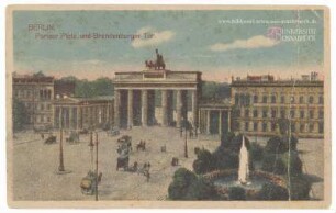 Berlin. Pariser Platz und Brandenburger Tor