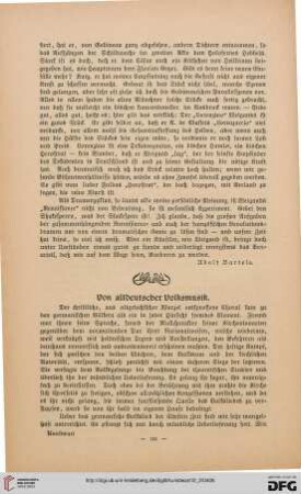 Von altdeutscher Volksmusik