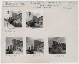 Straßenansichten. Berlin, Mitte, Fischerinsel/Friedrichsgracht (ab 1969 an dieser Stelle verkürzt)