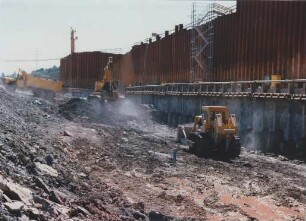 Baustelle Schleuse Saarbrücken