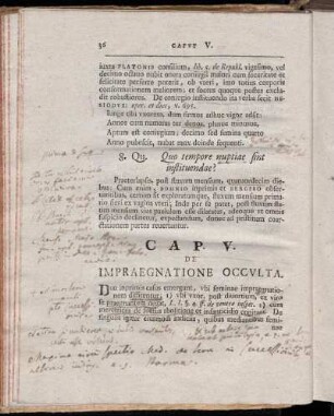 Cap. V. De Impraegnatione Occulta.