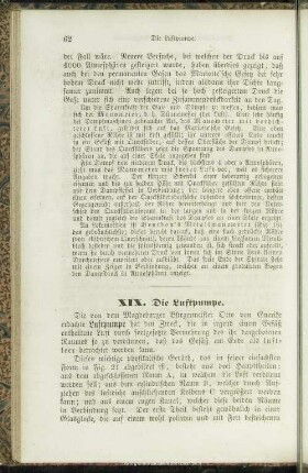 XIX. Die Luftpumpe