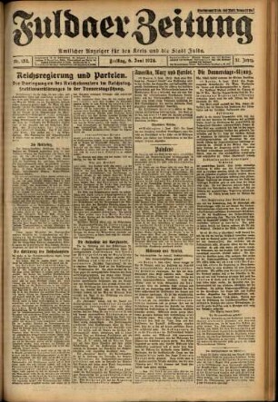 Ausgabe vom Freitag, den 06. Juni 1924.