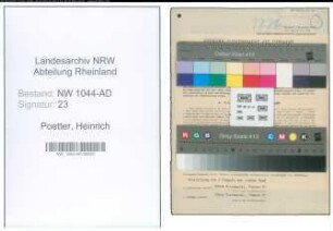 Entnazifizierung Heinrich Poetter , geb. 10.09.1905 (Lokfuehrer)