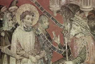 Bild 20: Bartholomäus gefesselt vor König Astyages