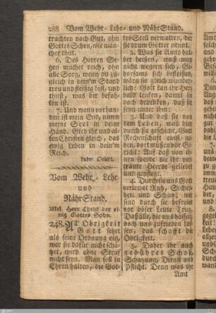 Vom Wehr- Lehr und NährStand.