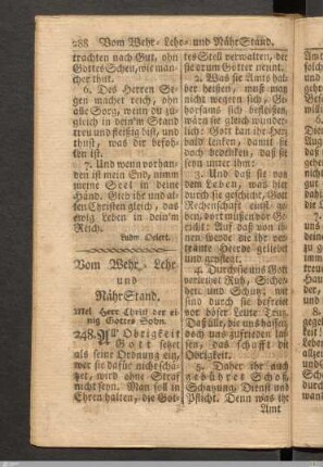 Vom Wehr- Lehr und NährStand.