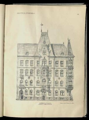 Wohnhaus in Budapest. Architekt: I. Sterk.