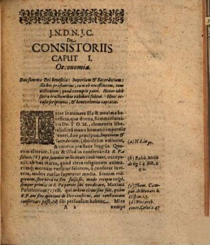 Consistorii ecclesiastici iura ad magistratii pertinentia