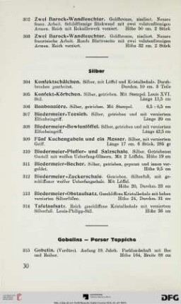 Gobelins – Perser Teppiche (Nr. 315-354)