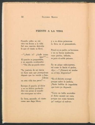 Frente a la vida