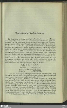 Ungesättigte Verbindungen