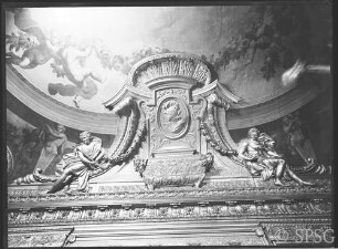 Berlin, Schloss Berlin, Paradekammern, Rote Adlerkammer, Schlüter, Deckenkehlung, Mittelstück, R.: 795.