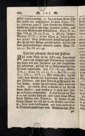 182-193, Von der zehenten Reise des Herrn