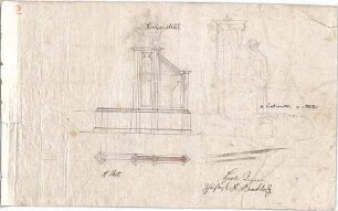 Voit, August von; Kirche - Grundriss, Ansicht