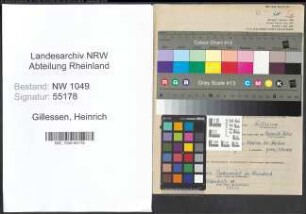 Entnazifizierung Heinrich Gillessen , geb. 03.05.1909 (Lehrer)