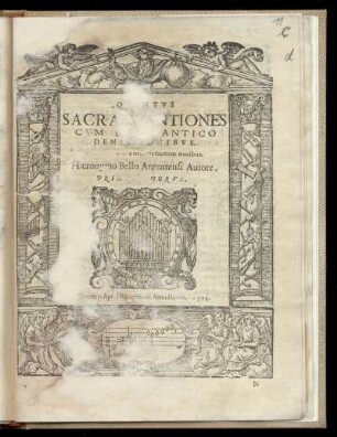 Girolamo Belli: Sacrae cantiones cum B. V. cantico denis vocibus. Decimus