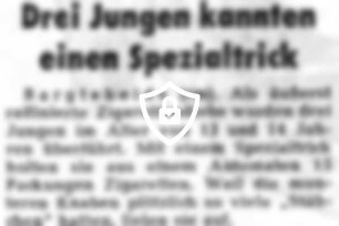 Drei Jungen kannten einen Spezialtrick