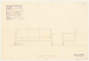 Park Hotel, Posen: Sofa im Schreibzimmer 1:10