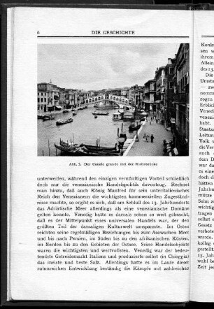 Abb. 3. Der Canale grande mit der Rialtobrücke