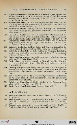 Gold und Silber (Nr. 548-590)