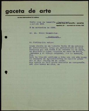mi distinguido amigo: acuso recibo de su tarjeta fecha...