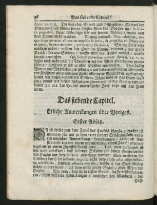 Das siebende Capitel. Etliche Anmerckungen über Voriges