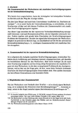 A. Zusammenarbeit bei der repressiven Kriminalitätsbekämpfung