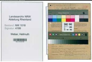 Entnazifizierung Hellmuth Weber , geb. 03.08.1897 (Angestellter)